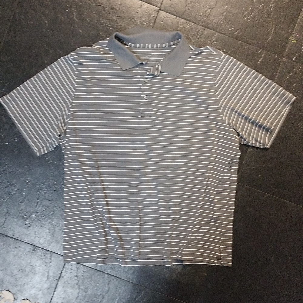 Eddie Bauer Striped Polo - Med